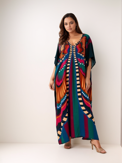 Kaftan borboleta tropical