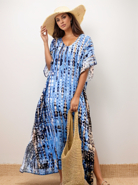 Kaftan sole tie dye azul