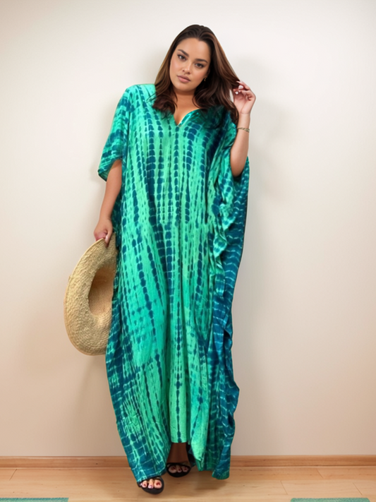 Kaftan sole tie dye menta