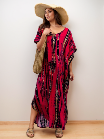 Kaftan sole tie dye pink