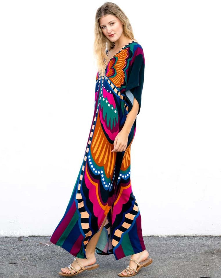 Kaftan borboleta tropical