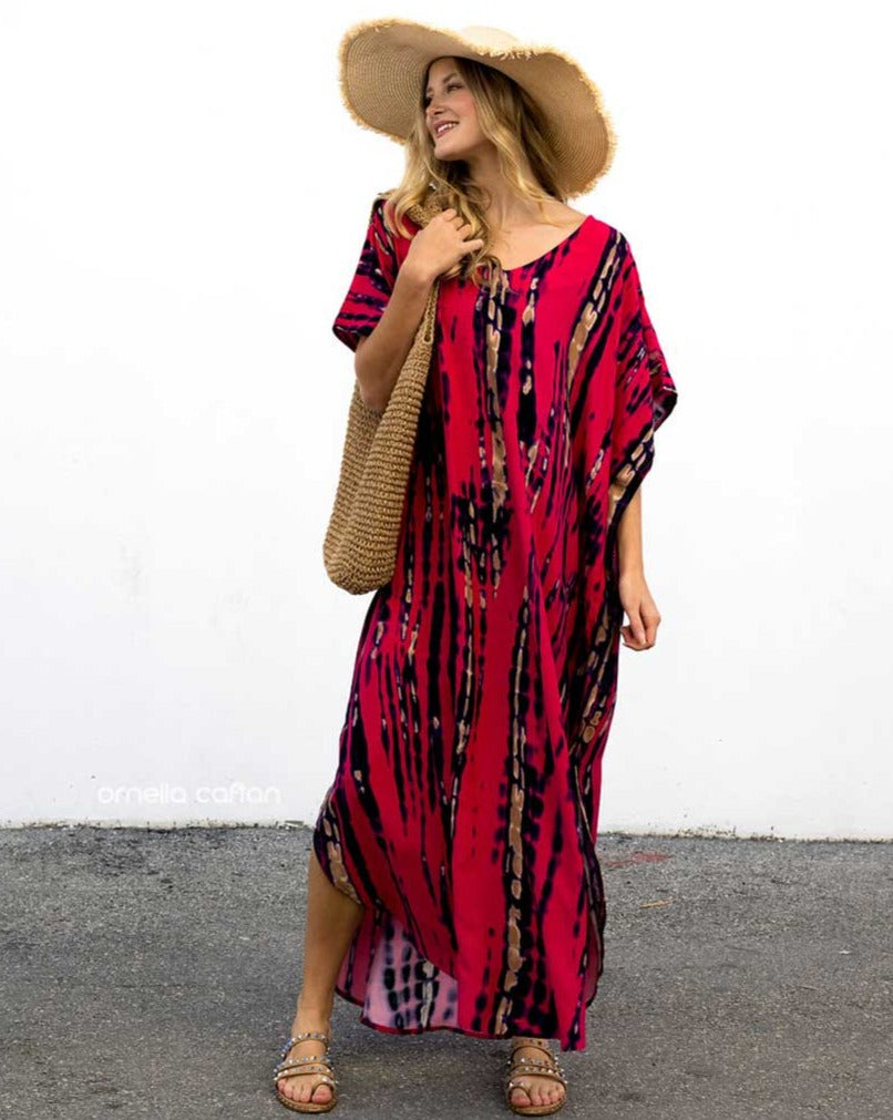 Kaftan sole tie dye pink