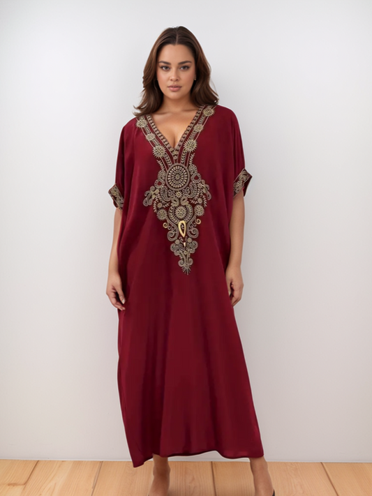 Kaftan Glamour Marsala