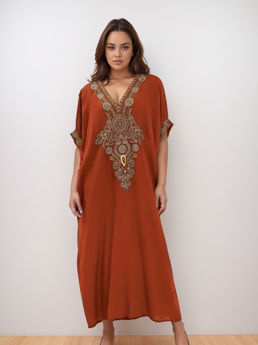 Kaftan glamour terracota